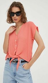 Koszula z krótkim rękawem mustang  różowa 1013842.8204