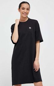 Sukienka midi adidas Originals  czarna IB7318