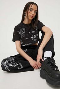 T-shirt Sixth June  czarny damski 33722