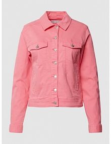 Kurtka jeansowa z kieszeniami na piersi model VOTWILL Fransa różowa damska EAN 20609189