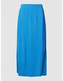 Spódnica midi z efektem prążkowania s.Oliver RED LABEL niebieska EAN 2132665