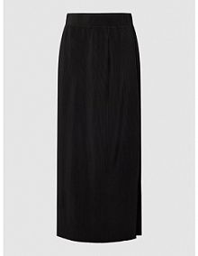 Spódnica midi z efektem prążkowania s.Oliver RED LABEL czarna EAN 2132665