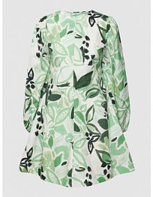 Sukienka mini z kwiatowym wzorem JAKE*S STUDIO WOMAN zielona EAN 74960700054
