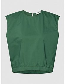 Top bluzkowy krótki z dekoltem w serek JAKE*S STUDIO WOMAN zielony damski EAN Paper Crop4