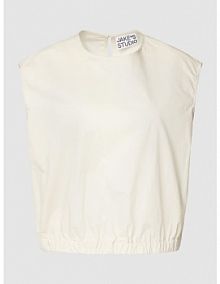 Top bluzkowy krótki z dekoltem w serek JAKE*S STUDIO WOMAN damski EAN 74968100052