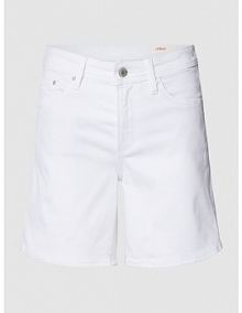 Szorty jeansowe z 5 kieszeniami s.Oliver RED LABEL białe EAN 2131813