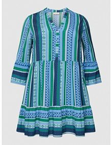 Tunika PLUS SIZE ze wzorem na całej powierzchni model MARRAKESH ONLY CARMAKOMA niebieska EAN 15206065