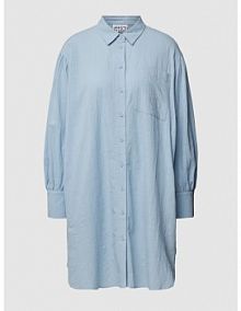 Sukienka koszulowa z bawełny z kieszenią na piersi JAKE*S STUDIO WOMAN niebieska EAN Musselin Hemdbl6
