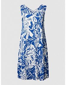 Sukienka mini z dekoltem w serek s.Oliver RED LABEL niebieska EAN 2132308