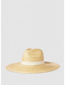 Kapelusz słomiany z szerokim rondem model FACE MASK Polo Ralph Lauren beżowy damski EAN 455918266