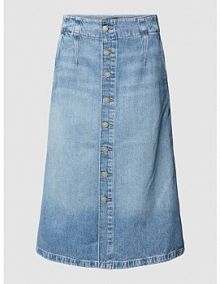 Spódnica midi z tkaniny stylizowanej na denim Polo Ralph Lauren EAN 211903412