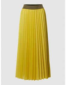Spódnica midi z plisami LUISA CERANO pomarańczowa EAN 578200 3505