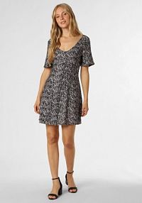 Sukienka  Kobiety wiskoza czarna/wielokolorowa/szara wzorzysty XS Calvin Klein Jeans
