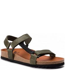 Sandały na obcasie Scholl zielone