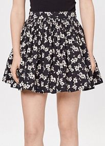 Spódnica mini Polo Ralph Lauren czarna Trapezowa