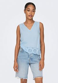 Top ONLY niebieski damski Bluzka