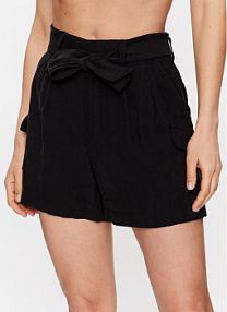 Szorty DKNY czarne damskie Materiałowe