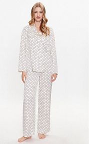 Piżama KARL LAGERFELD biała damska 