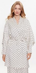 Szlafrok KARL LAGERFELD biały damski 