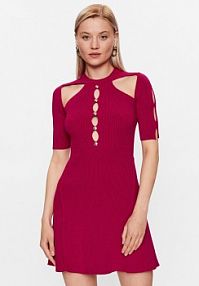 Sukienka dzianinowa PINKO czerwona 