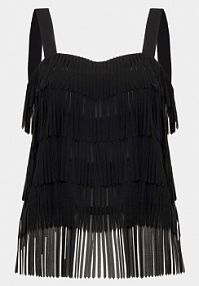 Top Sisley czarny damski Bluzka