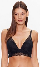 Biustonosz Etam czarny Bezfiszbinowy