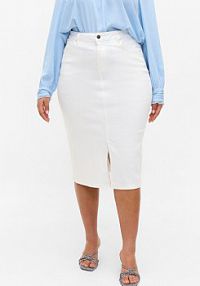 Spódnica jeansowa Zizzi biała 