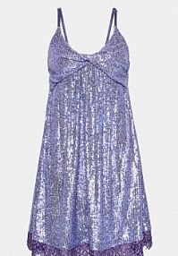 Sukienka koktajlowa Please fioletowa 