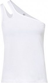 Top cold-shoulder z bawełny organicznej  damski Bonprix