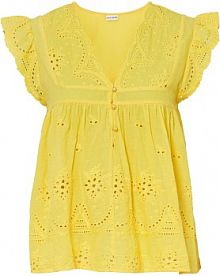 Bluzka zakładana przez głowę, z koronką  damska Bonprix