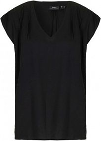 Bluzka z krótkim rękawem i dekoltem w serek  damska Bonprix