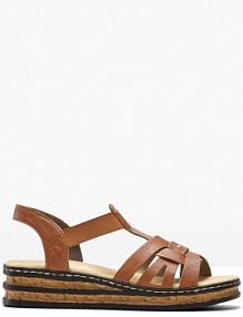 Sandały na koturnie Rieker  Bonprix