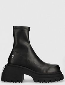 Botki na obcasie Naked Wolfe  czarne Secret.Black