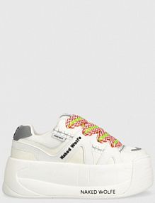 Sneakersy Naked Wolfe  białe damskie Slider.White