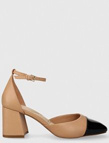 Sandały na obcasie ALDO  beżowe 13620979Silva