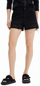 Szorty jeansowe Desigual  czarne 23WWDDX1