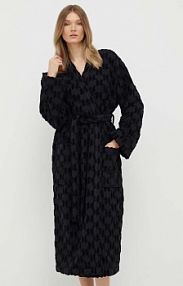 Szlafrok Karl Lagerfeld  czarny damski 230W2180