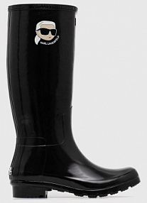 Kalosze Karl Lagerfeld  czarne damskie KL47090N.V00