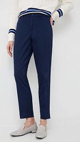 Spodnie eleganckie Polo Ralph Lauren  granatowe damskie 211890343