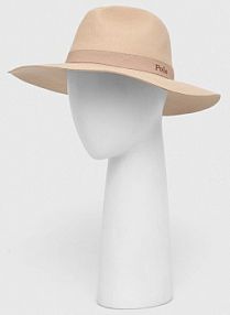 Kapelusz Polo Ralph Lauren  beżowy damski 455923009