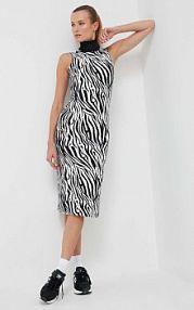 Sukienka midi adidas Originals  czarna IJ7780