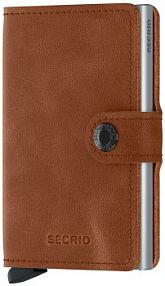 Portfel Secrid  brązowy damski MV.Cognac.Sil