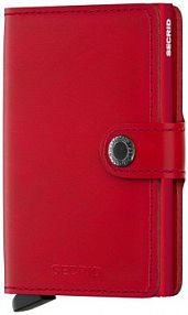 Portfel Secrid  czerwony damski M.Red.Red