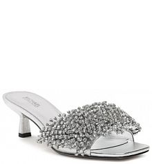 Klapki eleganckie MICHAEL Michael Kors srebrne