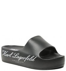 Klapki eleganckie KARL LAGERFELD czarne
