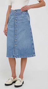 Spódnica midi Polo Ralph Lauren  niebieska 211903412