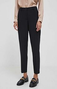 Spodnie eleganckie Sisley  czarne damskie 4KVX55AE7.100