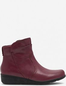 Botki na obcasie Go Soft bordowy WI16-JANE ZULA-02