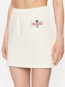 Spódnica mini Chiara Ferragni biała Dresowa