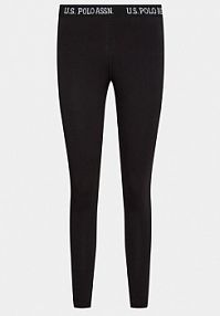 Spodnie dresowe U.S. Polo Assn. czarne damskie Legginsy